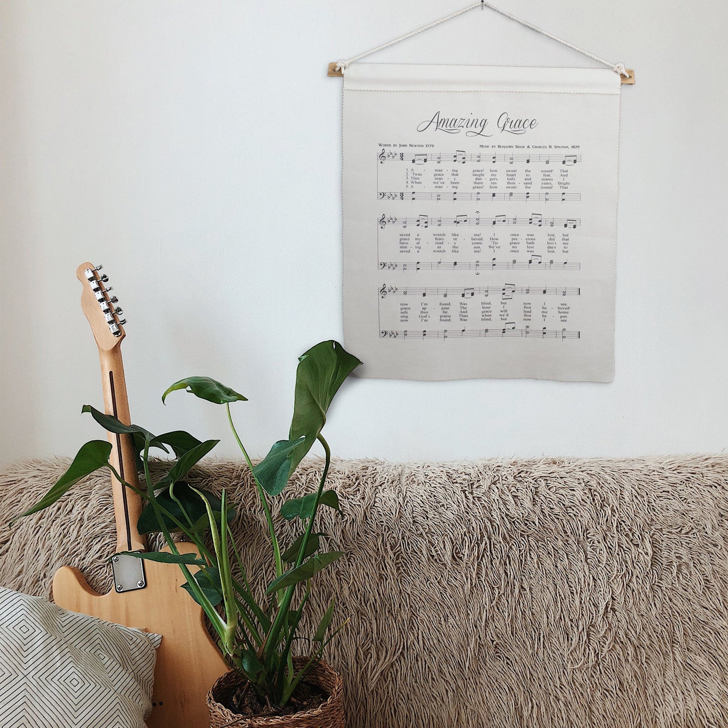 Amazing Grace - Fabric Wall Hanging