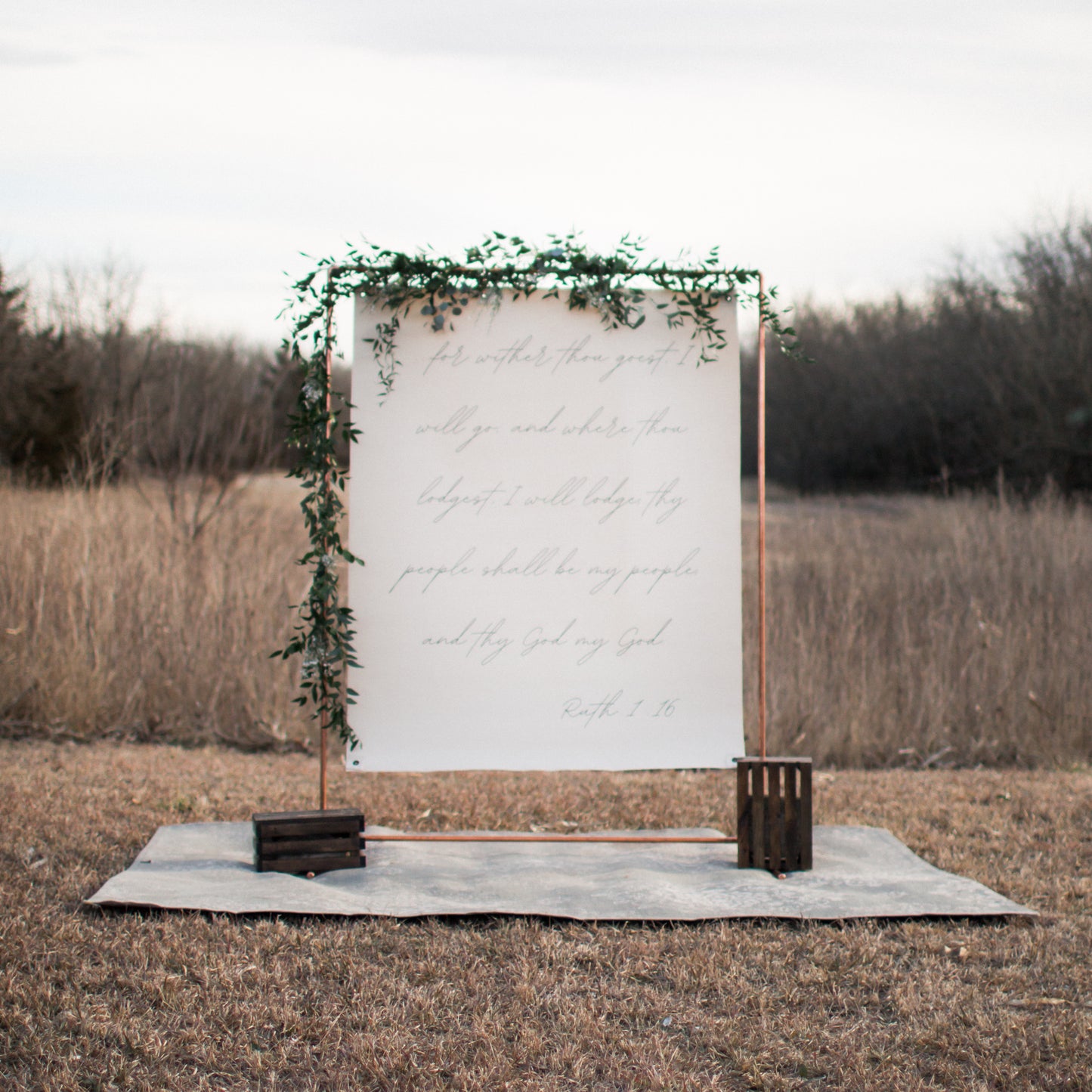 Clearance - Canvas Wall Art - Ruth 1:16 Quote