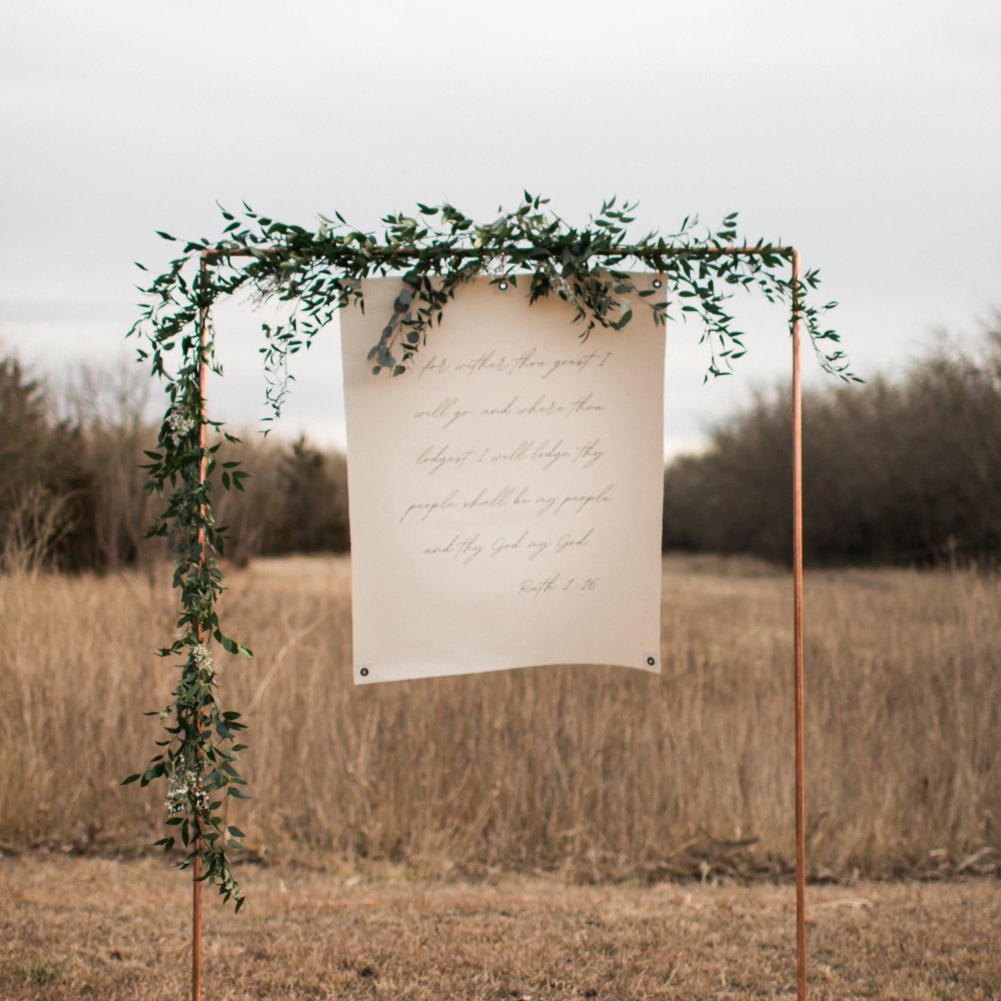 Clearance - Canvas Wall Art - Ruth 1:16 Quote