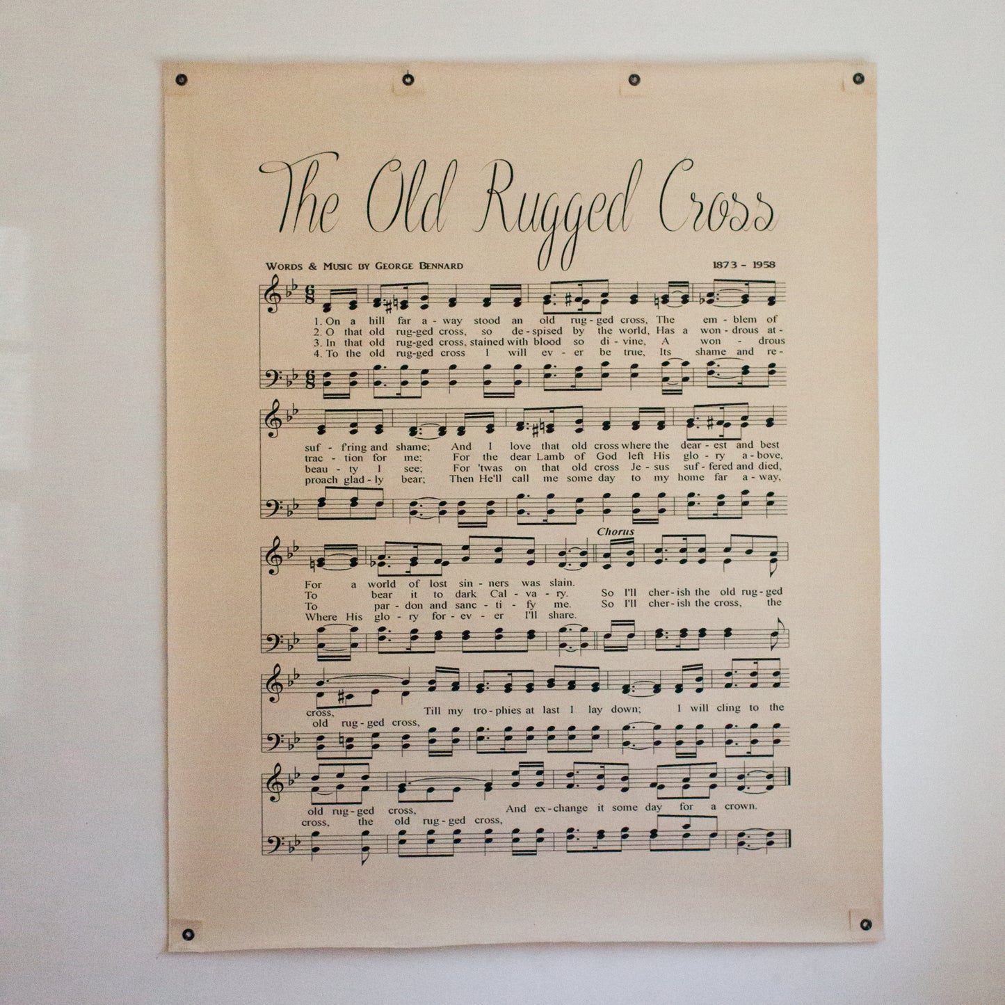 The Old Rugged Cross - Wall Canvas - Made To Order