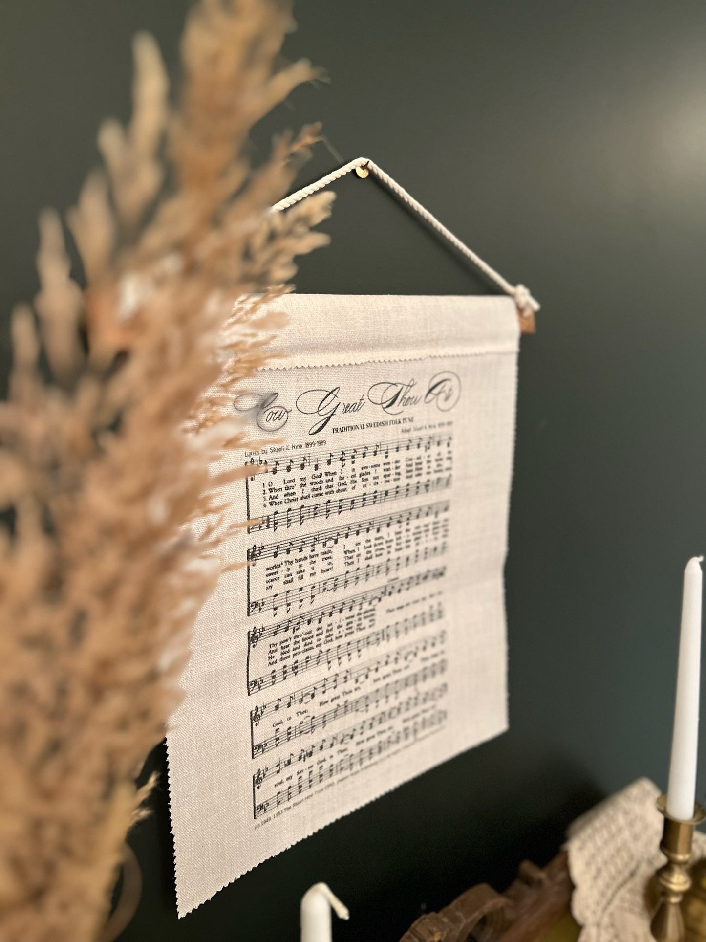 How Great Thou Art Fabric Wall Hanging