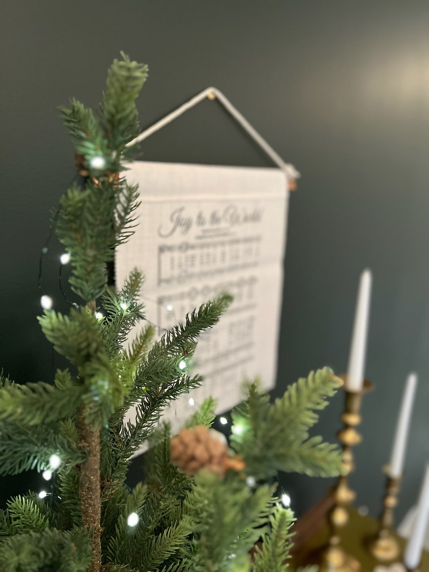 Joy to the World - Fabric Wall Hanging