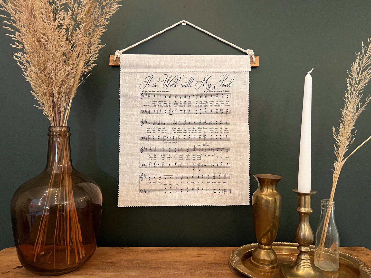 It Is Well With My Soul - Fabric Wall Hanging