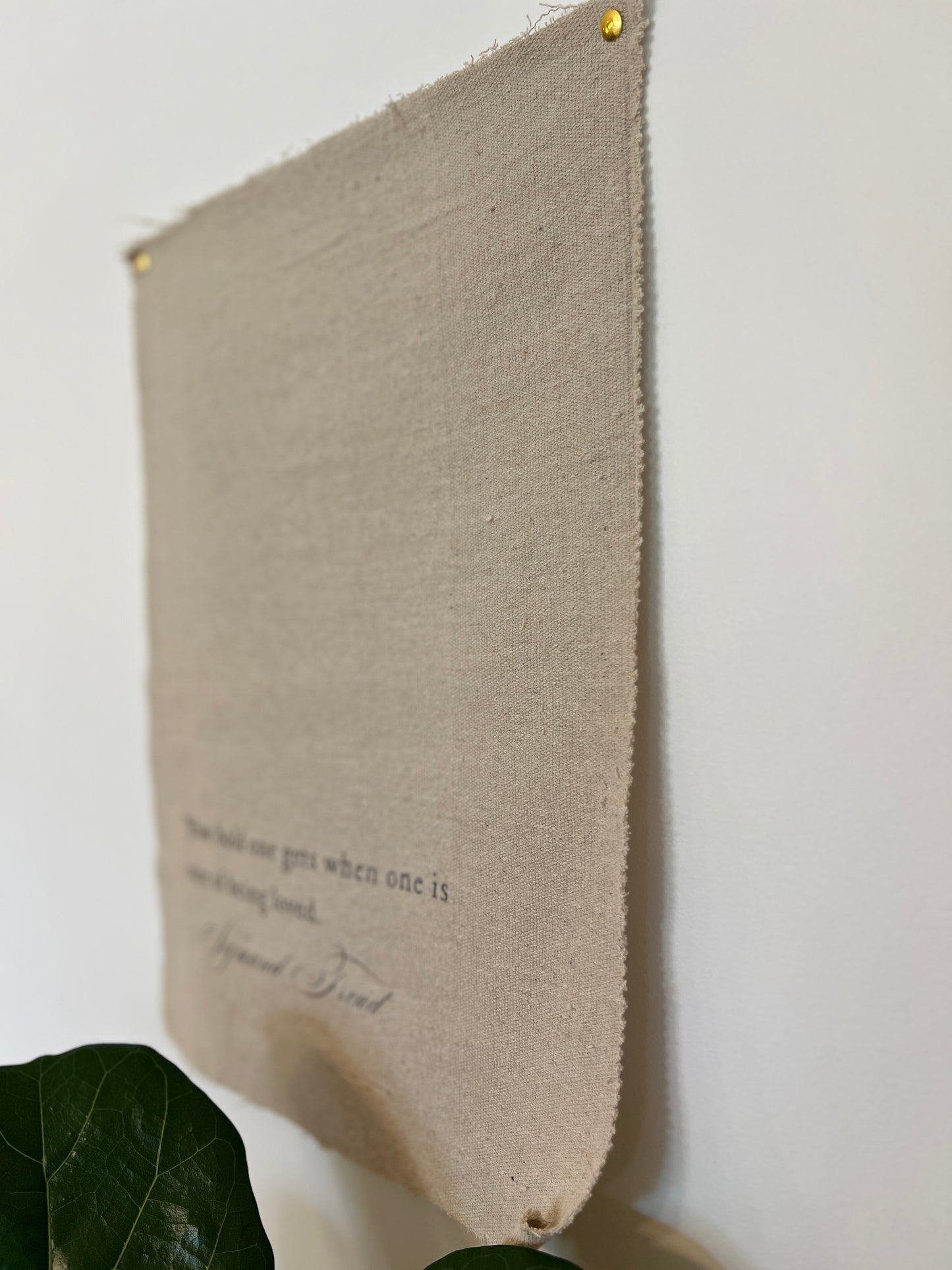 How Bold One Gets - Sigmund Freud - Fabric Wall Hanging
