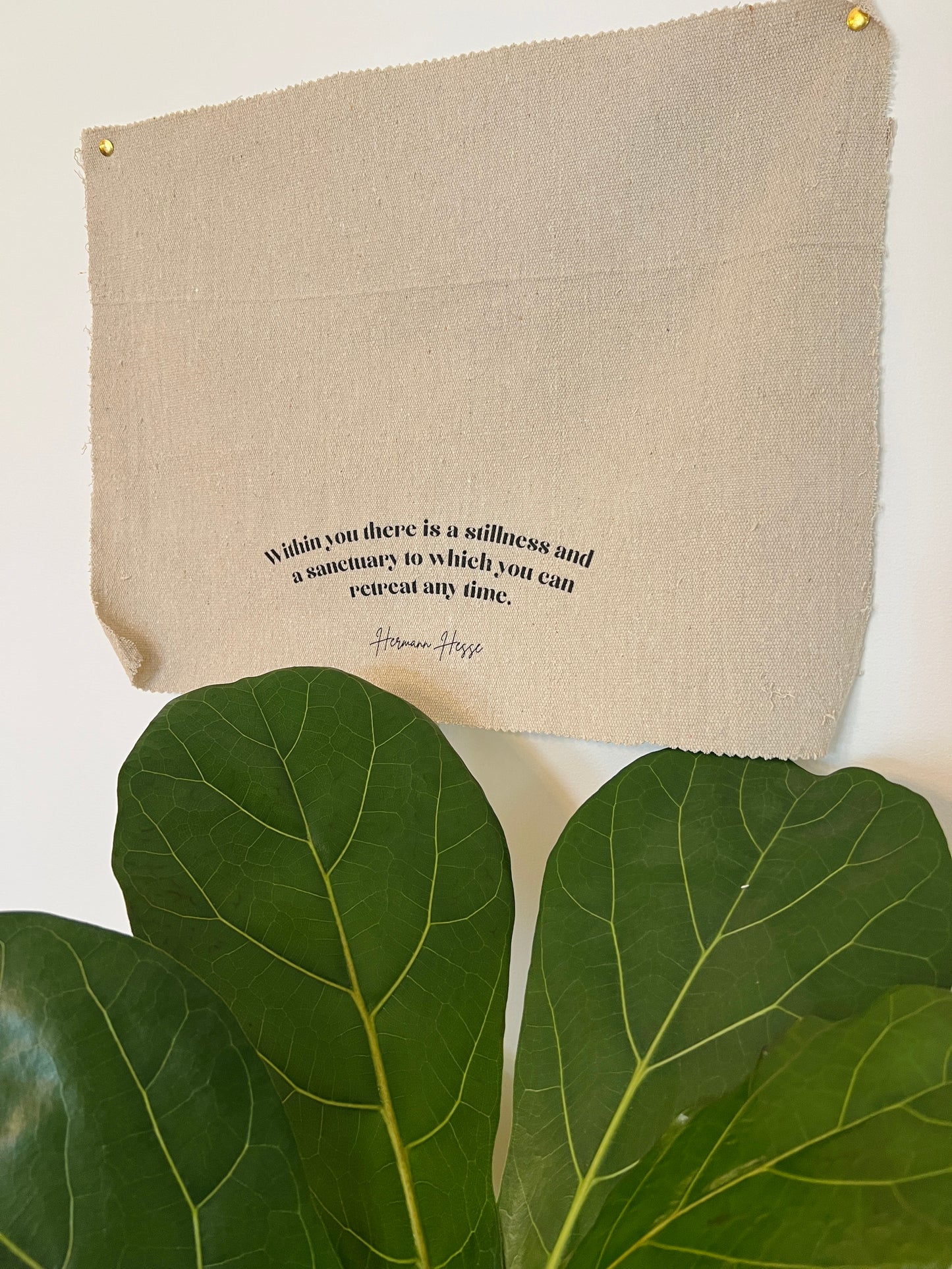 Within You There Is A Stillness - Hermann Hesse - Fabric Wall Hanging