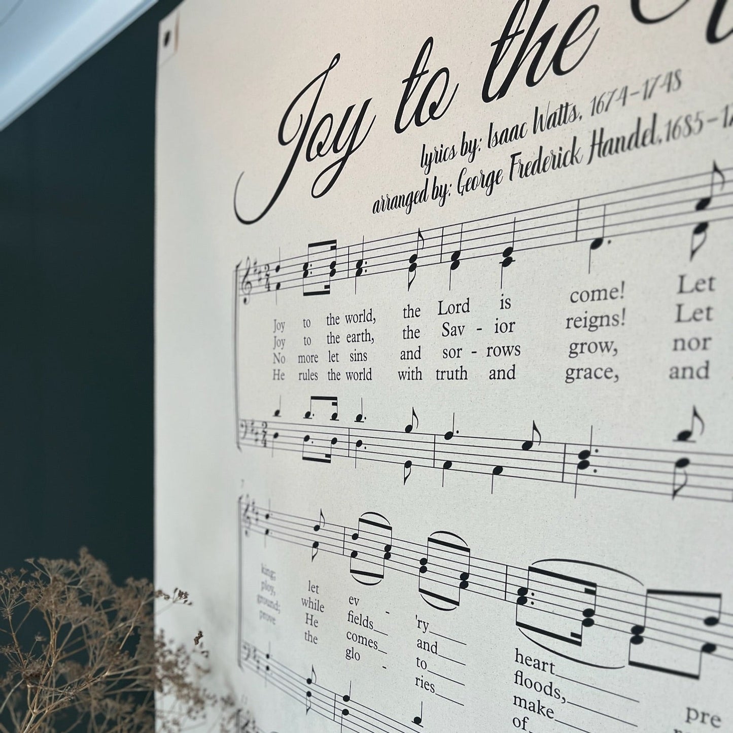 Joy To The World Wall Canvas