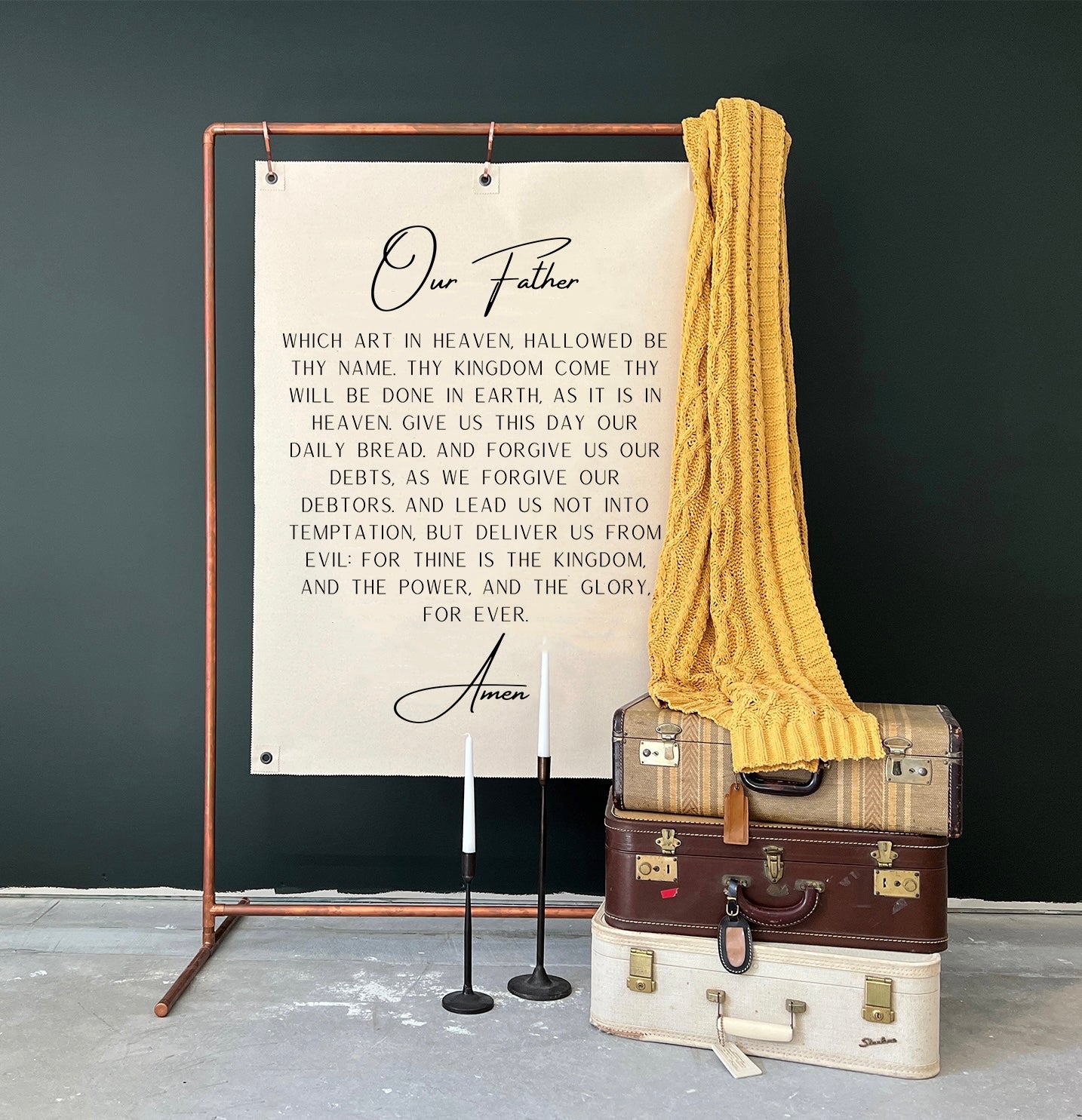 The Lord's Prayer - Wall Canvas