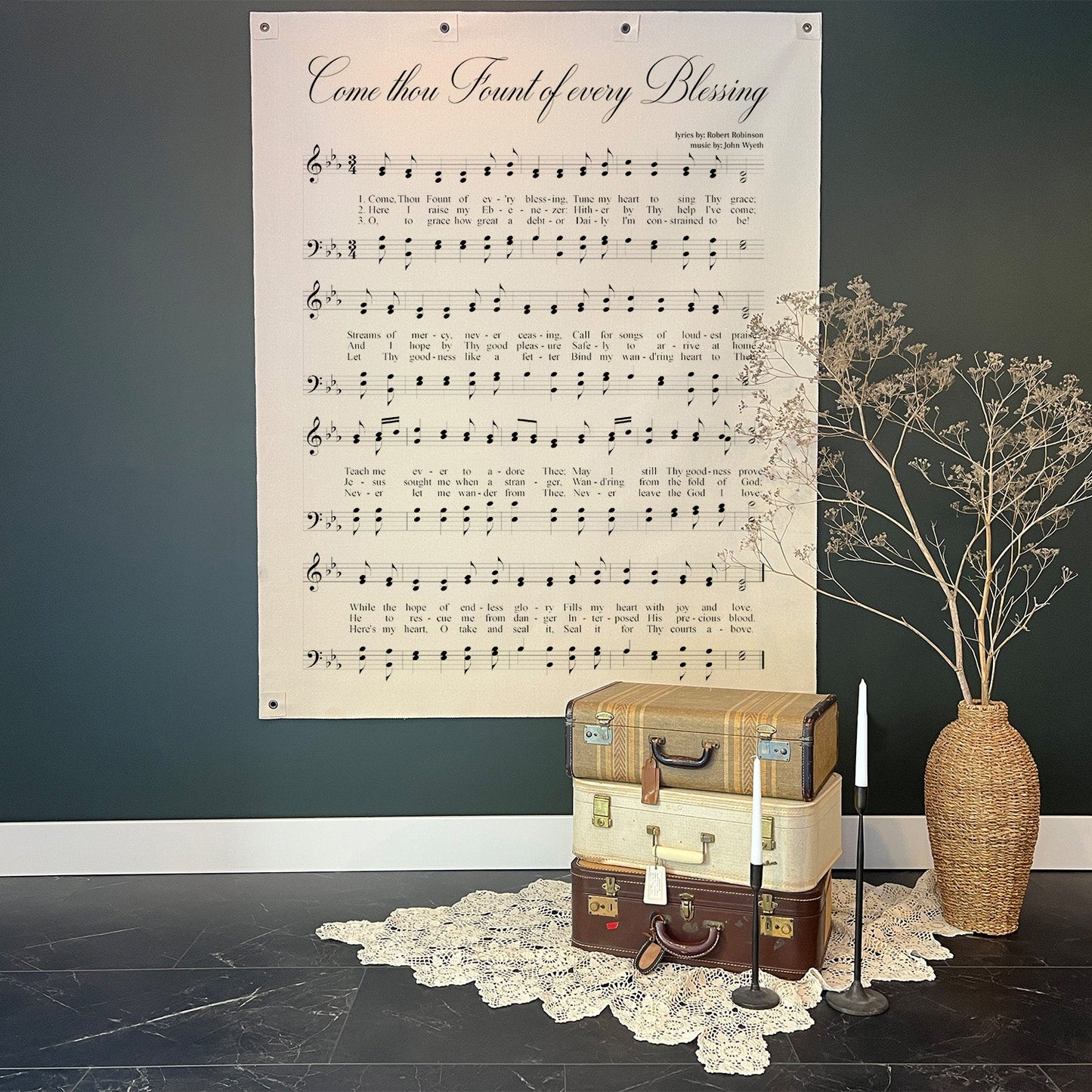 Come Thou Fount Of Every Blessing - Wall Canvas - Made To Order
