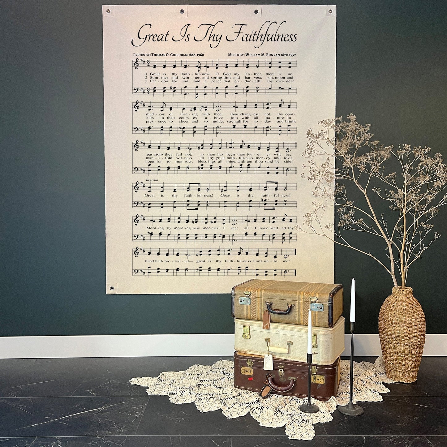 Great Is Thy Faithfulness - Wall Canvas - Made To Order