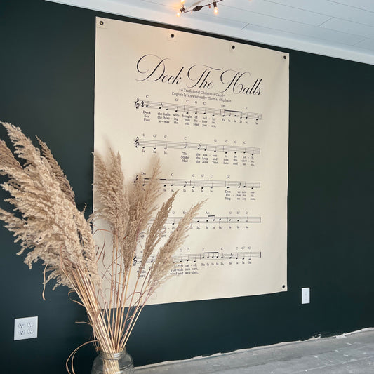 Clearance - Deck The Halls - Wall Canvas