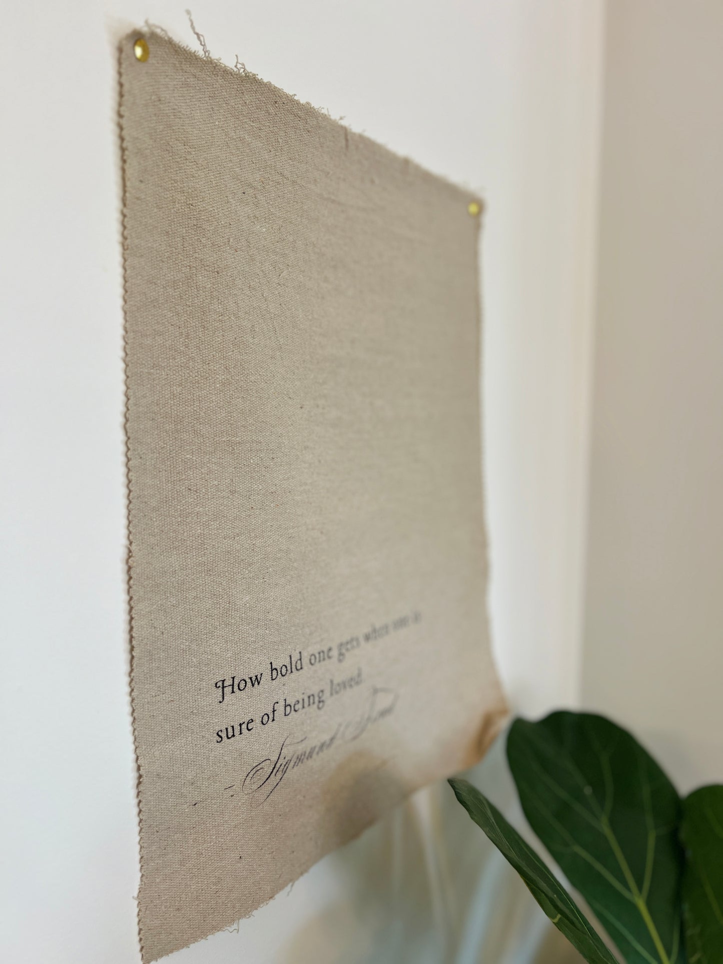 How Bold One Gets - Sigmund Freud - Fabric Wall Hanging