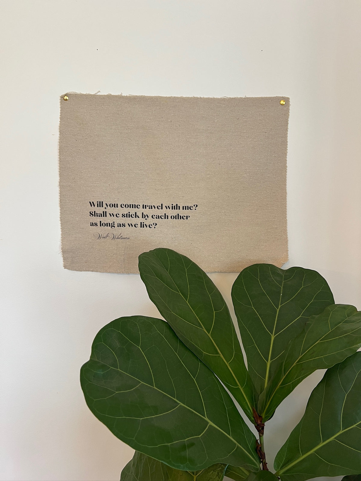 Clearance Drop Cloth Wall Hangings - 13"x18"