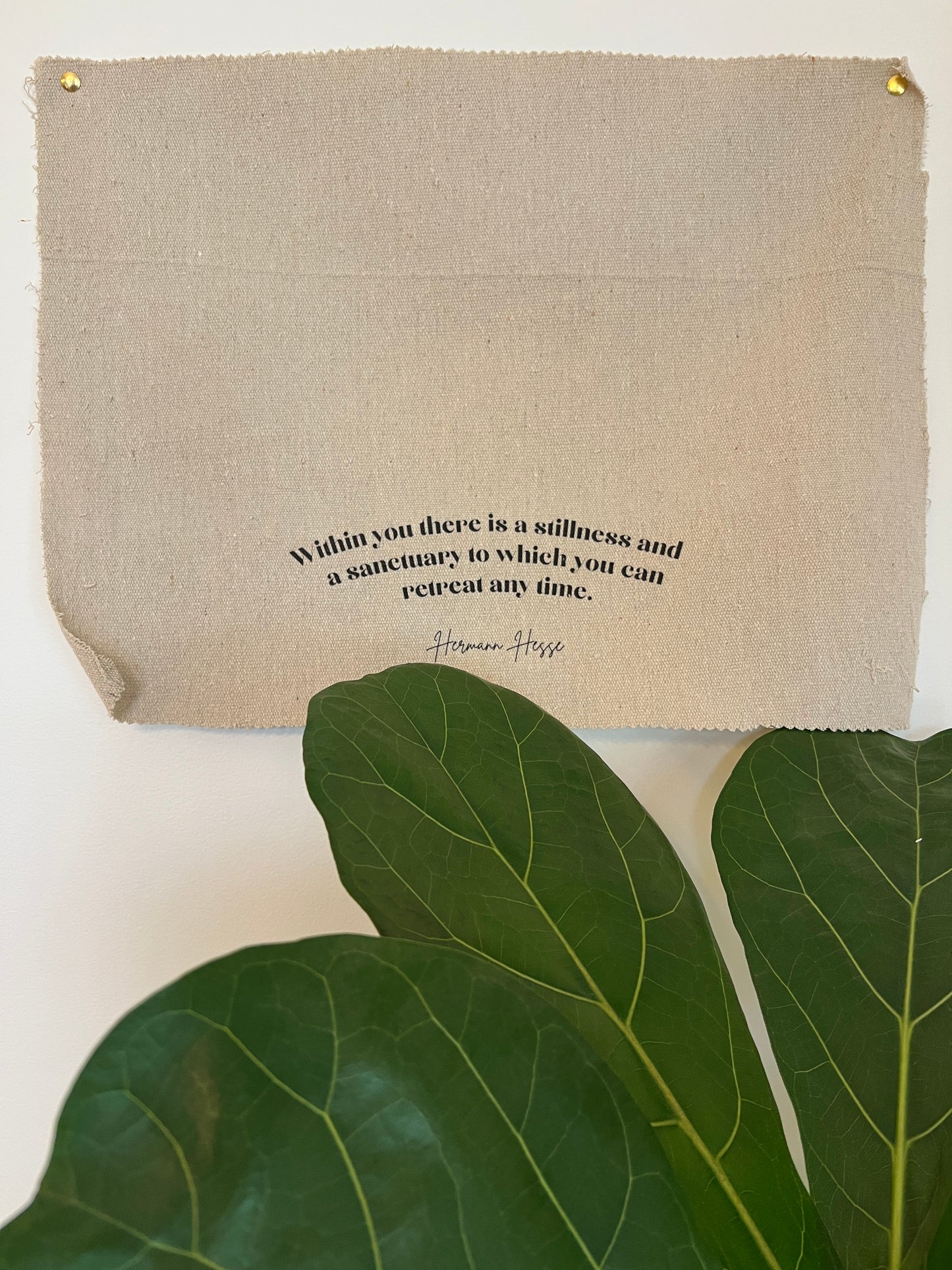 Within You There Is A Stillness - Hermann Hesse - Fabric Wall Hanging